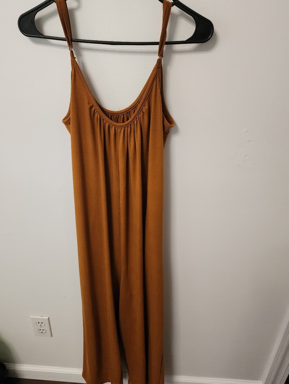 Women’s Wide-Leg  Onsie — Rust Brown